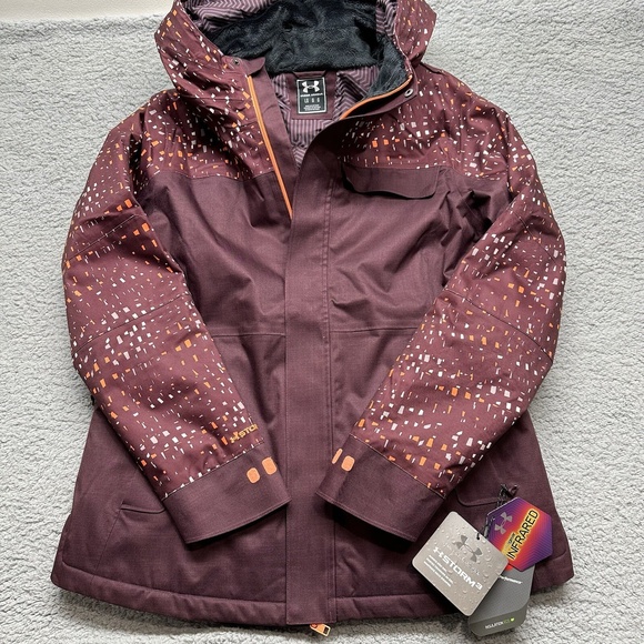 NWT Under Armour Women's Size Large ColdGear Infrared Stardon Jacket 1259510-945 - Picture 1 of 13